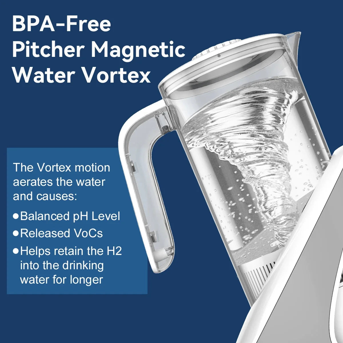 ALTHY Hydrogen Water Pitcher Generator Machine Jug Bottle SPE&PEM Technology. Balanced Purified Water PH Calcium Sulfite filter