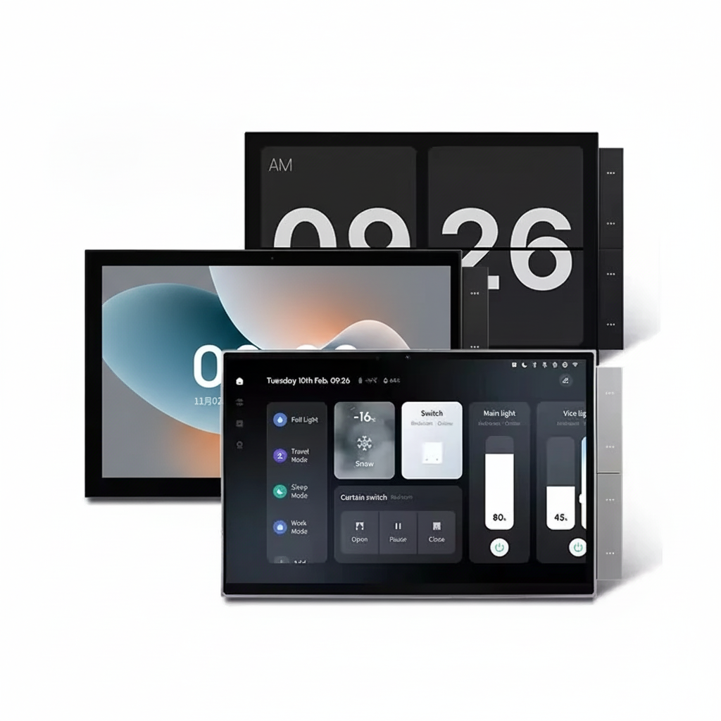 Smart Home Control Panel 10Inch Multilingual Touch Screen Built-In Bluetooth Zigbee Gateway Multifunction Scene Switch WIFI